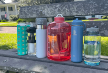 Steel Water Bottle with Sleeve Hydrate in Style: 64 oz Stainless